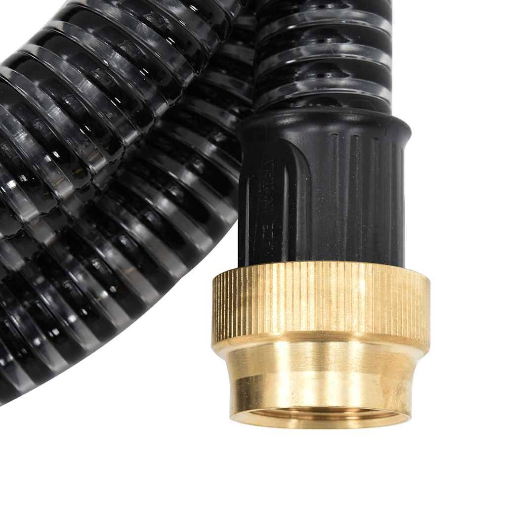 Vidaxl - Tuyau d'aspiration avec raccords en laiton noir 1,1" 5 m PVC vidaXL 151058 - Image 2