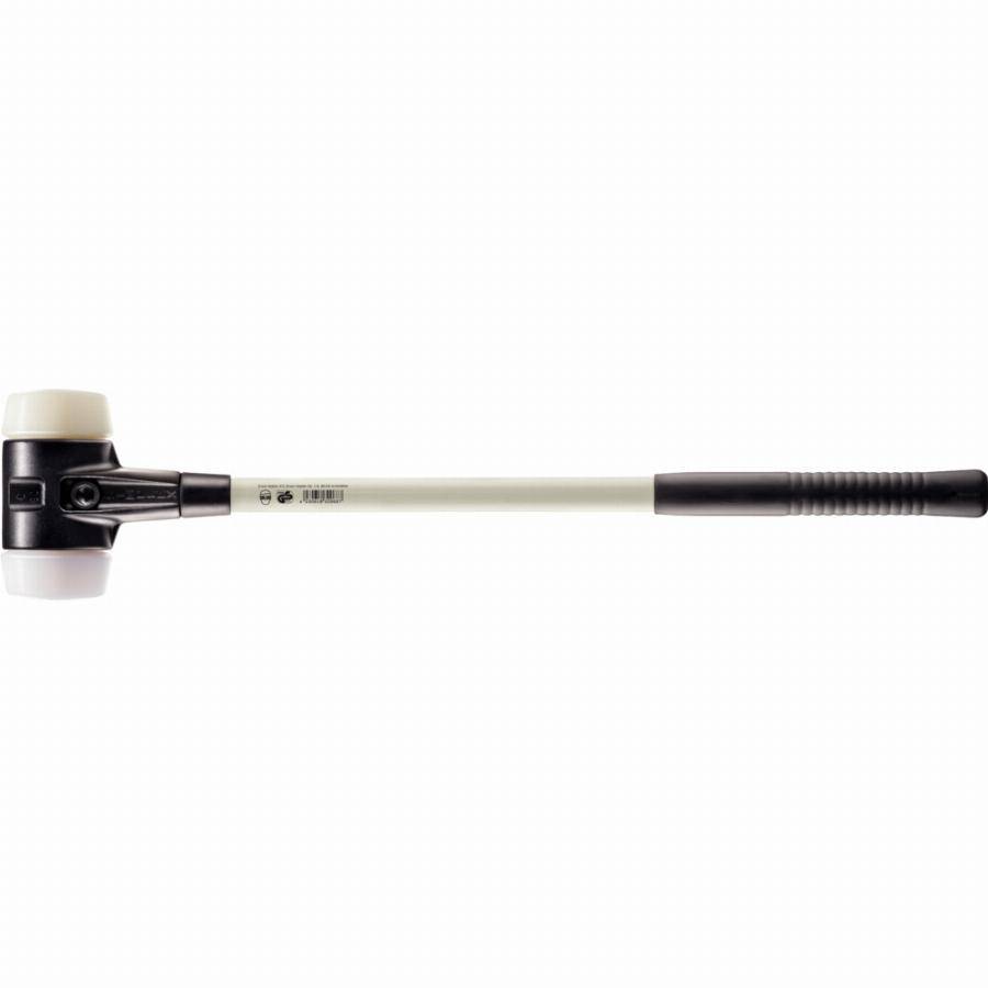 Marteau de frappeur HALDER SIMPLEX superplastique / nylon avec boîtier en fonte malléable renforcée et manche en fibre de verre - D=80 mm - 3778.081