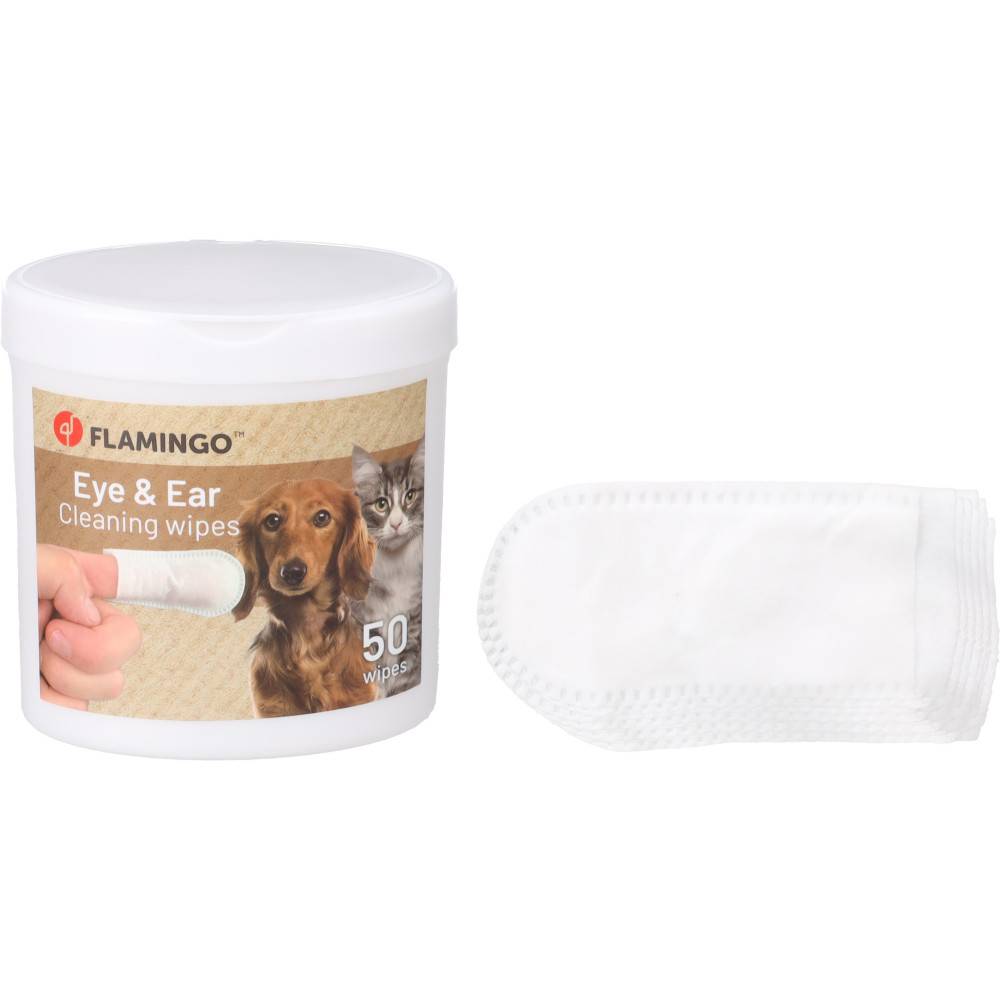 Lingettes de soin pour yeux et oreilles Reini 50 doigts pour chat et chien - Image 2