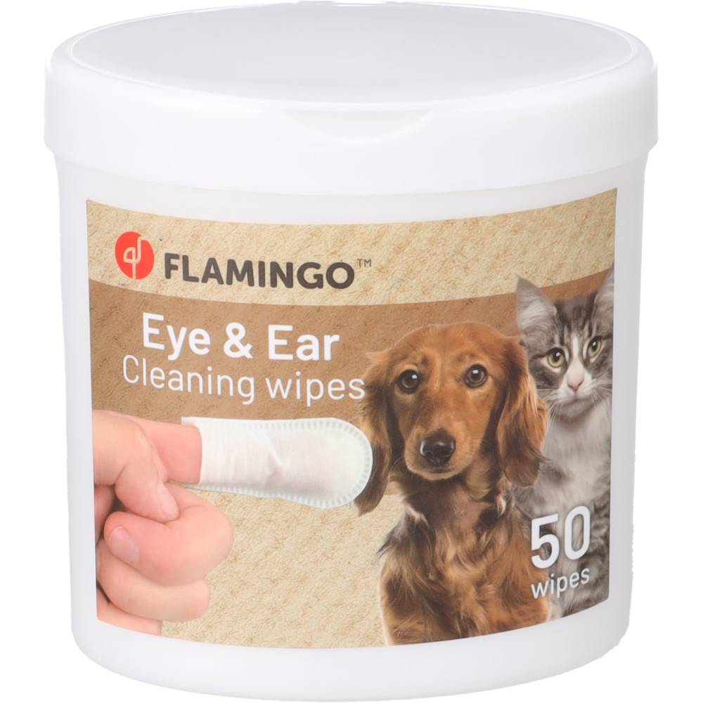 Lingettes de soin pour yeux et oreilles Reini 50 doigts pour chat et chien - Image 1