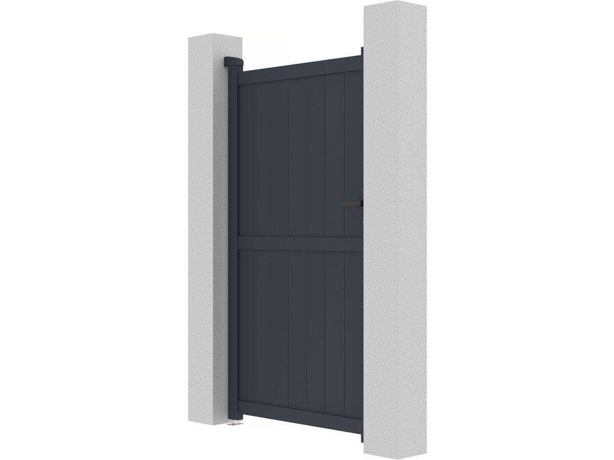 Habitat Et Jardin - Portillon Aluminium "maurice" - 101.2 X 180.9 Cm - Gris -habitat Et Jardin - Imagen 4