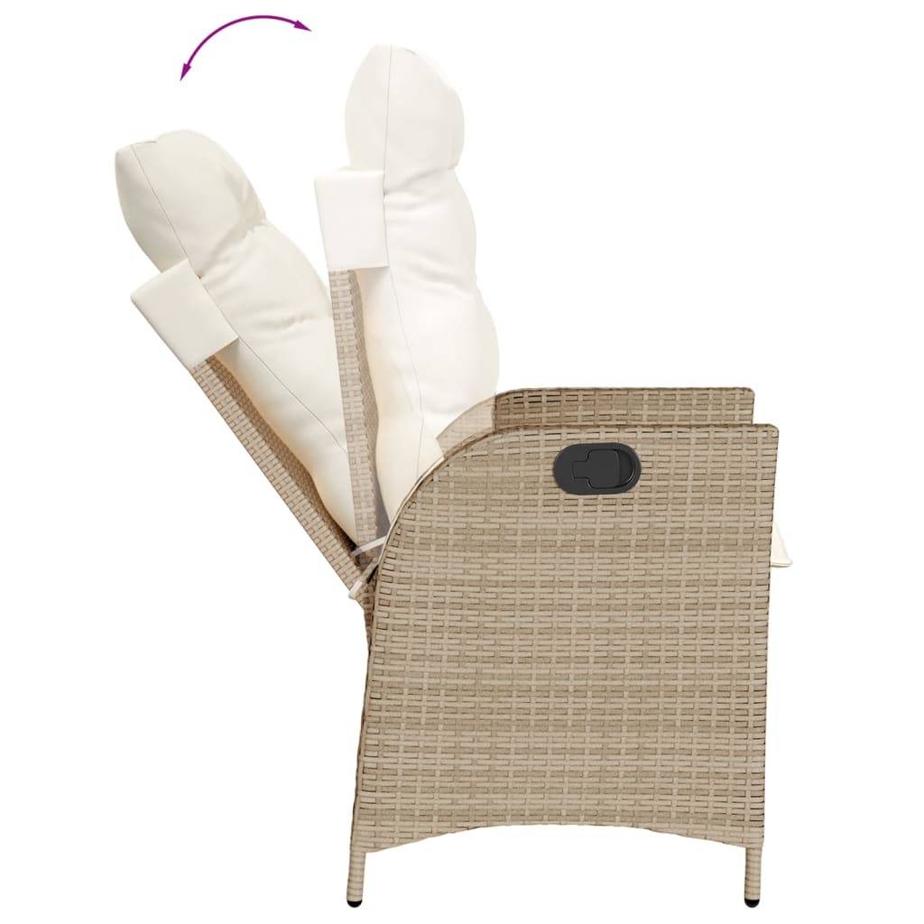 Prolenta Premium - Chaises de jardin rotin beige 57 x 61 x 93 cm - Prolenta premium p3127.1 - Image 7