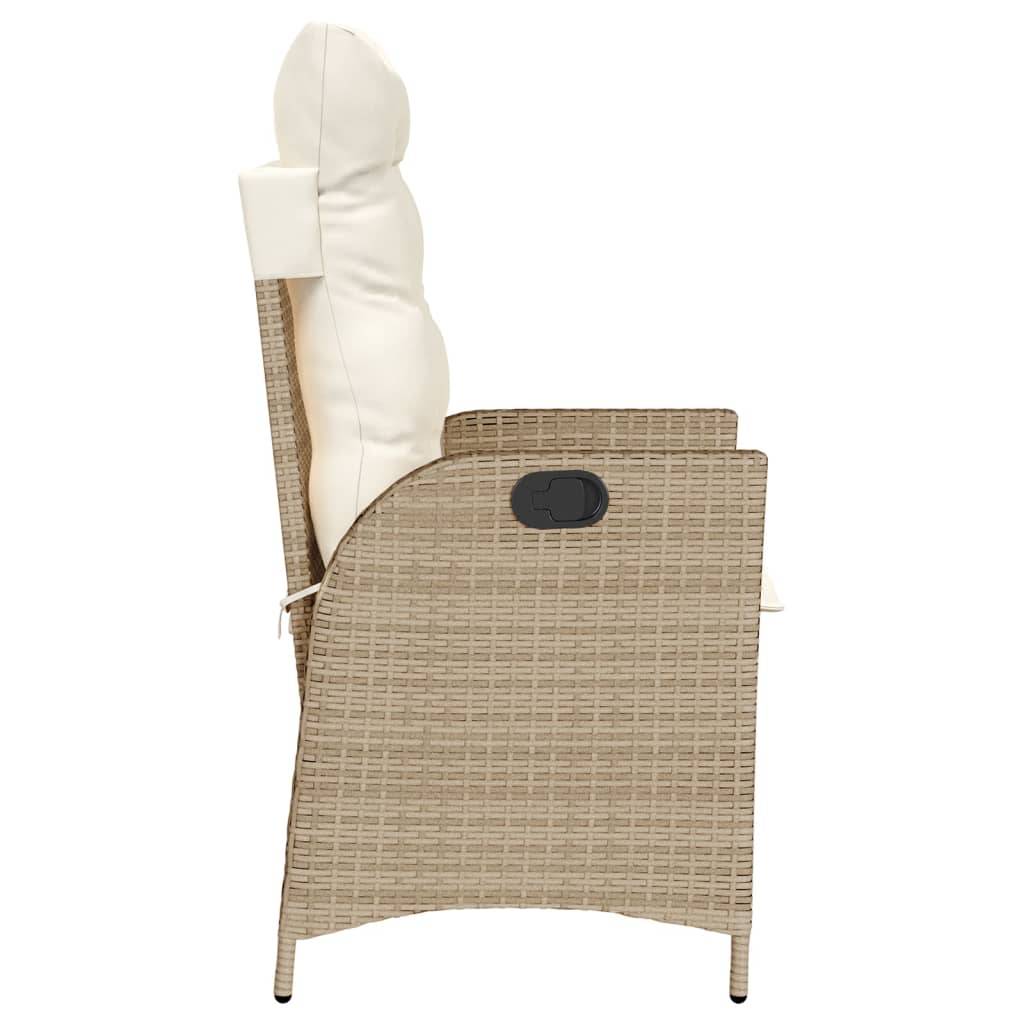Prolenta Premium - Chaises de jardin rotin beige 57 x 61 x 93 cm - Prolenta premium p3127.1 - Image 6