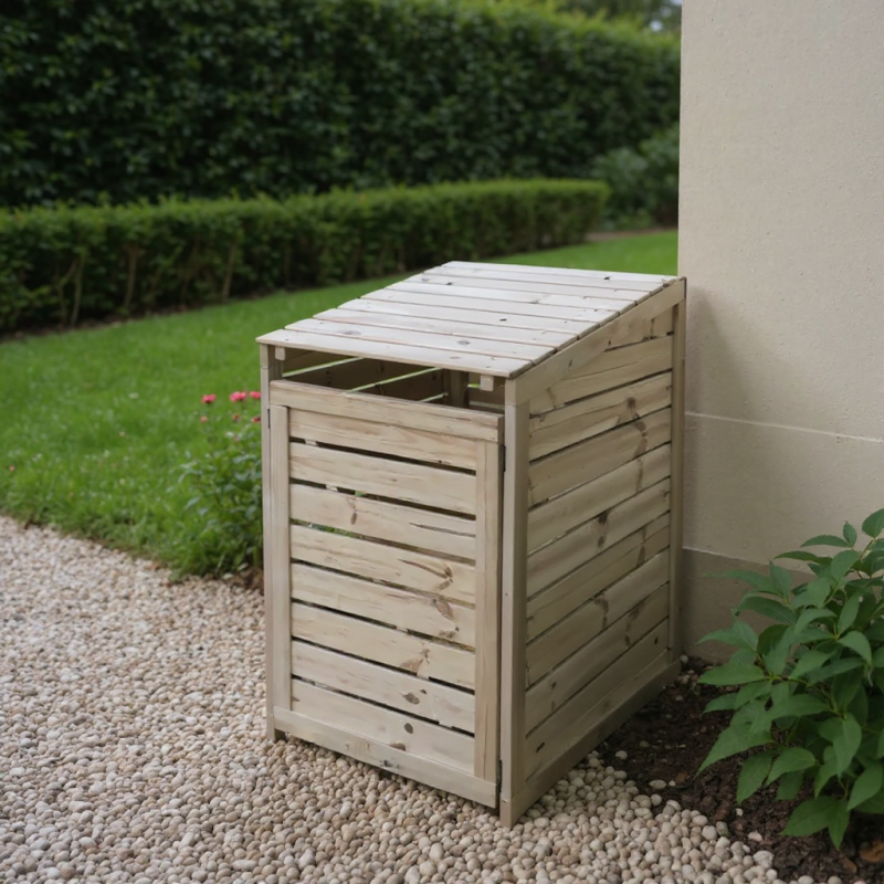 Autre - Coffre en bois pour poubelle (cache-poubelle) - Image 4