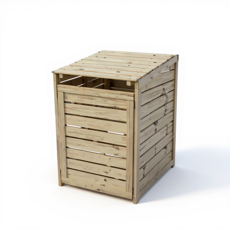 Autre - Coffre en bois pour poubelle (cache-poubelle) - Image 3