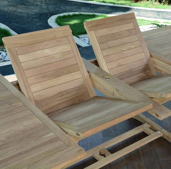Salon de jardin teck massif Elda, 10 places - TECK'Attitude - Image 3