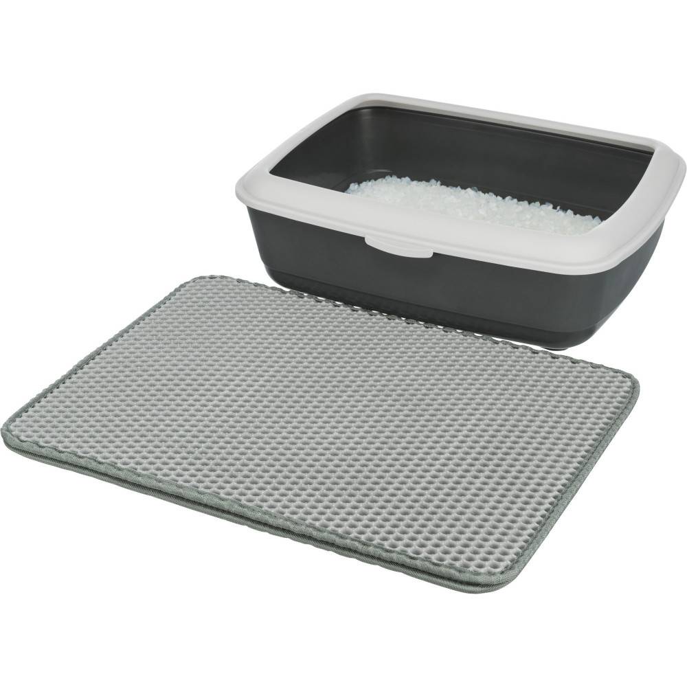 Trixie - Trixie - Tapis tamis pour bac à litière 40 × 55 cm noir ou gris pour chat - Imagen 2