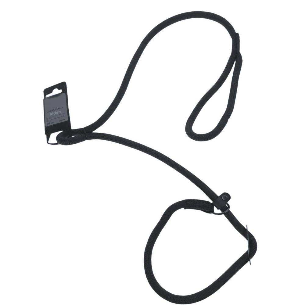 Laisse Aiden  ø12 mm L130 cm anti traction, noir, pour chien - Imagen 5