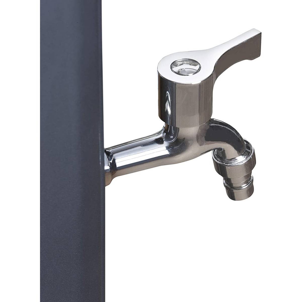 Gré - Douche solaire Professionnelle GRE Résine noire 25 litres Robinet mitigeur Piscines Plages Jardins - Imagen 5