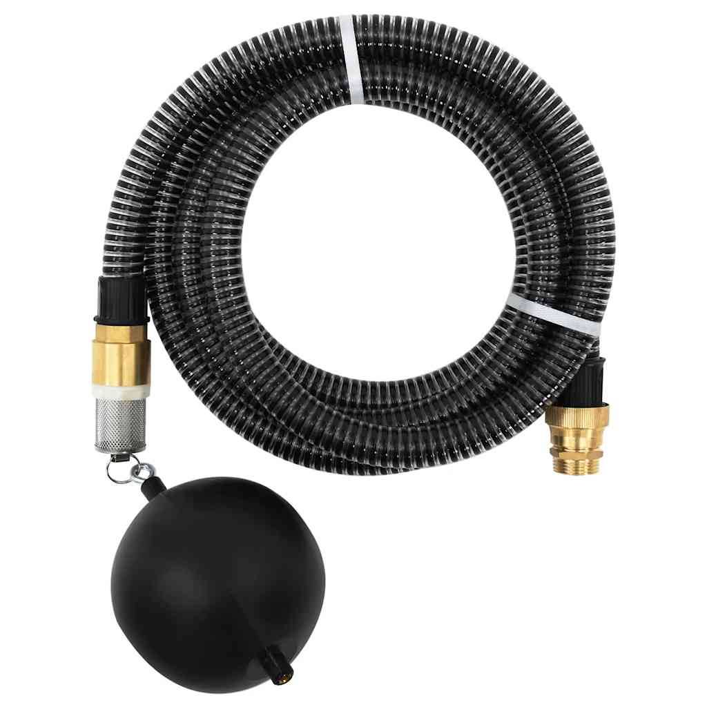 Vidaxl - Tuyau d'aspiration avec raccords en laiton noir 1,1" 10 m PVC vidaXL 151063 - Image 1