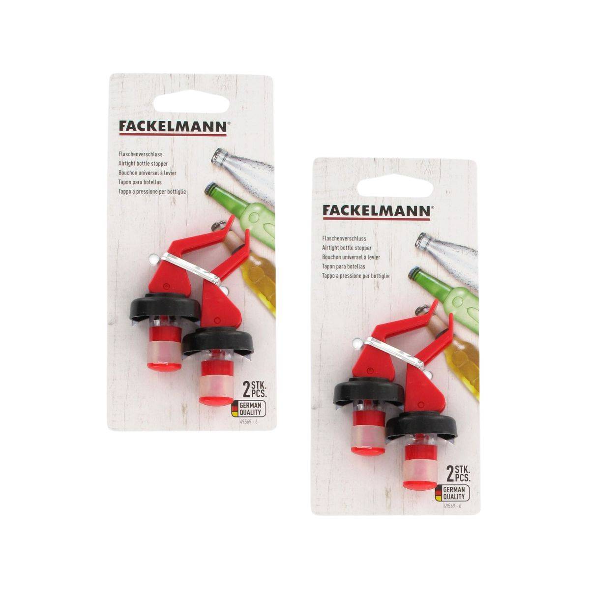 Lot de 4 bouchons à levier réemployable Fackelmann Bar Concept - Image 4