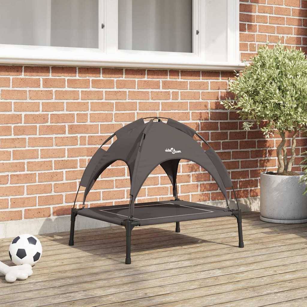 Lit surélevé pour chien en Acier Intérieur & Extérieur Marron Taille S – ComfortXL Pet Living