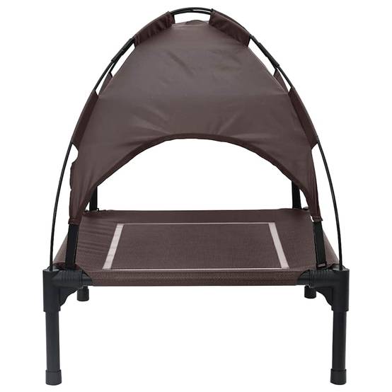 Lit surélevé pour chien en Acier Intérieur & Extérieur Marron Taille S – ComfortXL Pet Living - Image 5