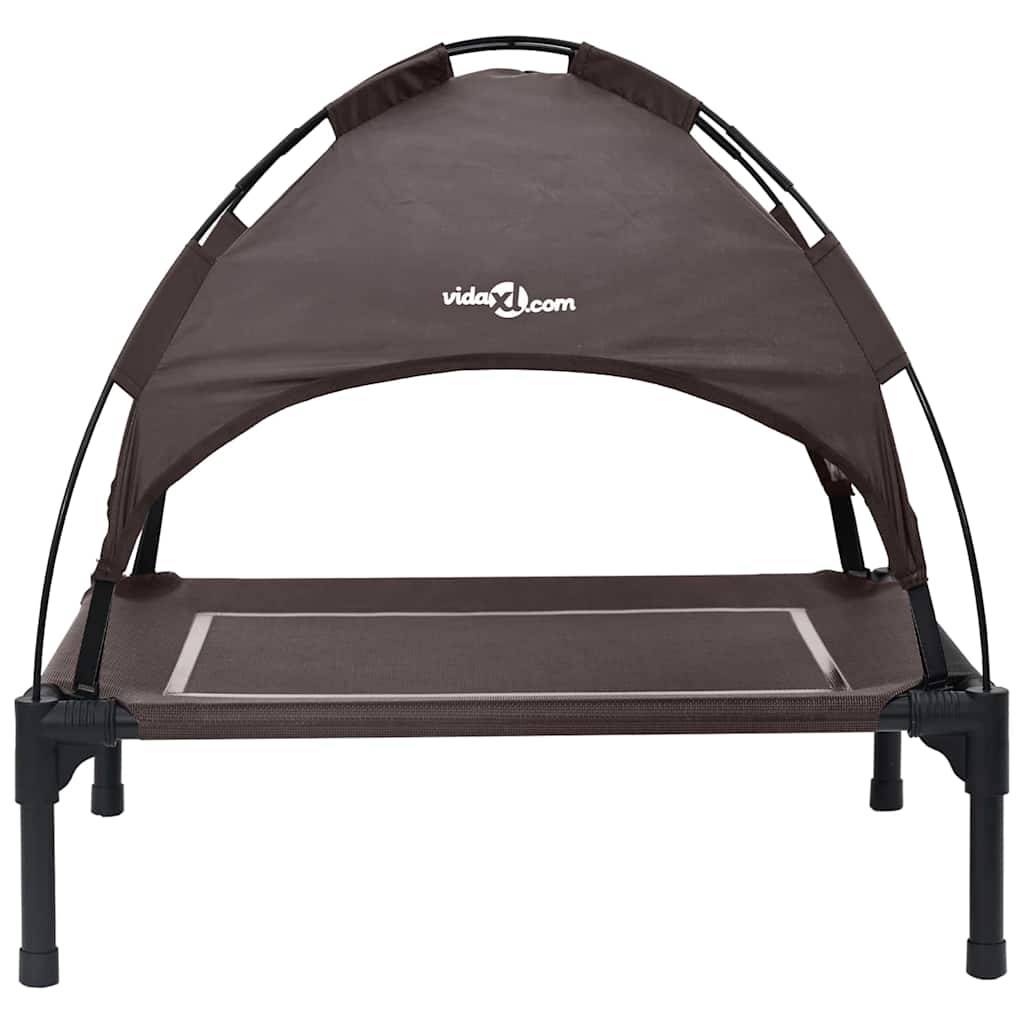 Lit surélevé pour chien en Acier Intérieur & Extérieur Marron Taille S – ComfortXL Pet Living - Image 4