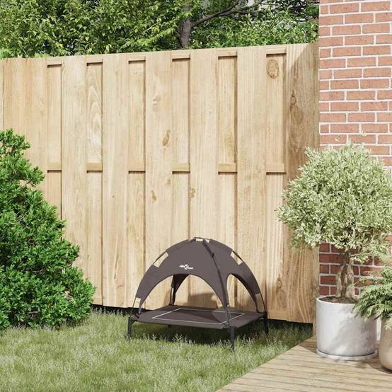 Lit surélevé pour chien en Acier Intérieur & Extérieur Marron Taille S – ComfortXL Pet Living - Image 3