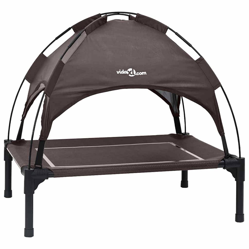 Lit surélevé pour chien en Acier Intérieur & Extérieur Marron Taille S – ComfortXL Pet Living - Image 2