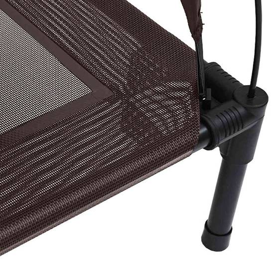 Lit surélevé pour chien en Acier Intérieur & Extérieur Marron Taille S – ComfortXL Pet Living - Image 6