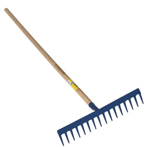 Outils Perrin - Râteau travaux publics à lame dents droites emmanché 1,50 m PEFC Outils Perrin