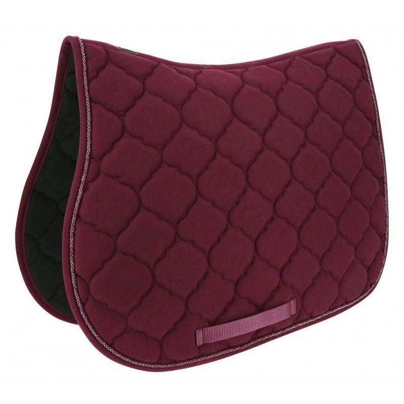Tapis de selle Riding World Rope pour cheval - Bordeaux - Image 1