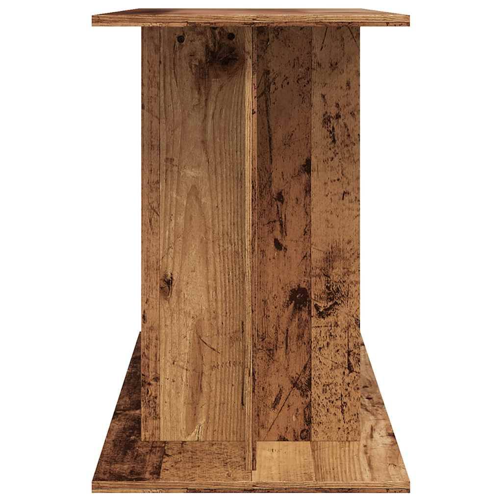 Meuble Support Aquarium en Bois avec 2 Étagères 100x40x60 cm Vieux Bois - ComfortXL Outdoor Living - Image 5