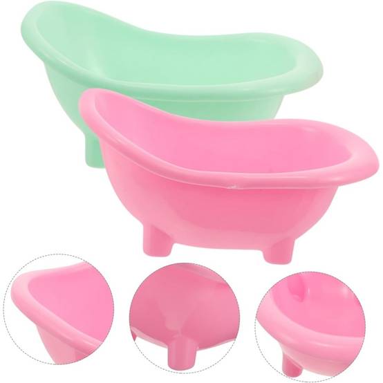Lot de 2 bacs de bain en plastique pour oiseaux DtopbuyAge - Image 2