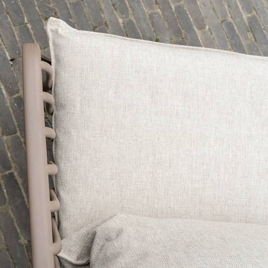 Wilsa Garden - Fauteuil de jardin en résine et acier Marron MARINA - Image 5