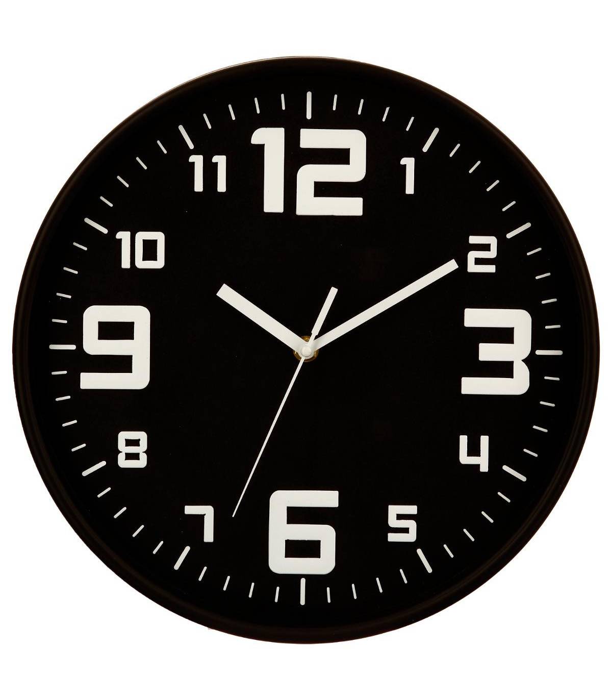 Pendule murale silencieuse Best Noir D 30 cm - Imagen 1