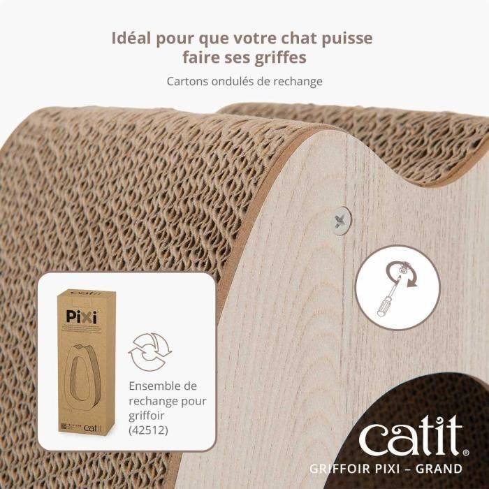 Le griffoir Catit PIXI est idéal pour préserver votre mobilier tout en offrant a votre chat un espace pour faire ses griffes. Avec son design élégant - Image 4