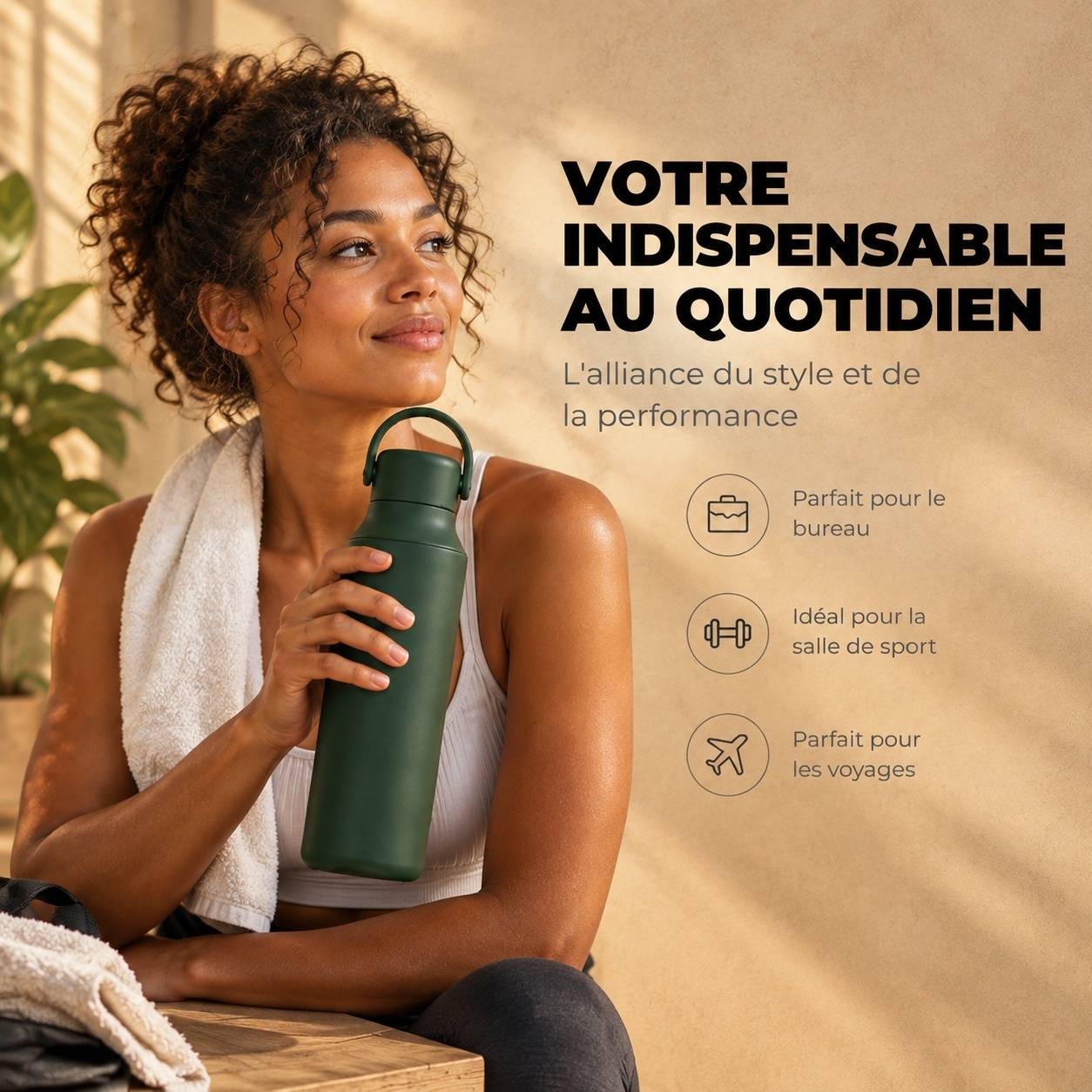 Bouteille Isotherme 600 Ml Céramique Garde Froid 24h Chaud 12h Anti Fuite - Image 7