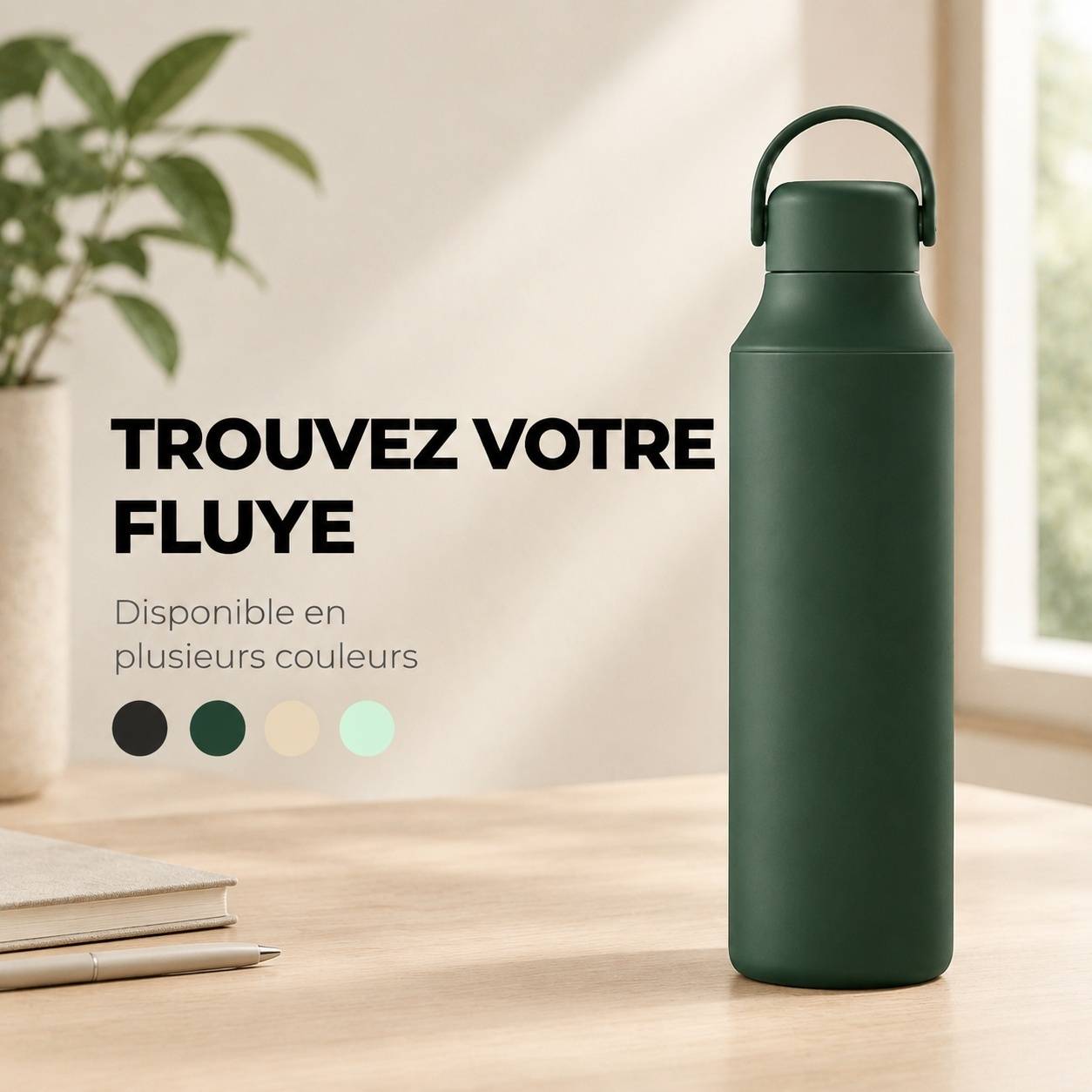 Bouteille Isotherme 600 Ml Céramique Garde Froid 24h Chaud 12h Anti Fuite - Image 9