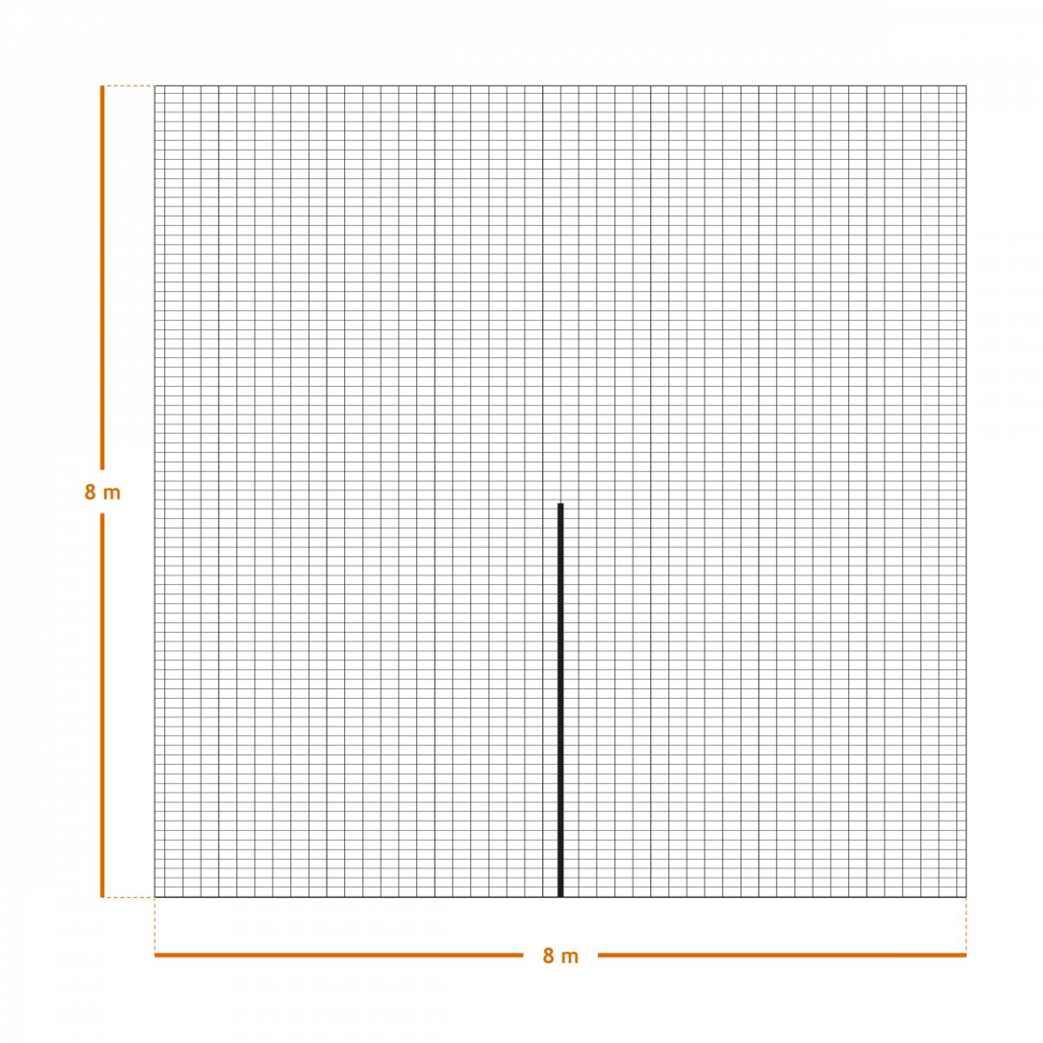Linxor - Filet de récolte pour olives ou autres avec oeillets et ouverture tronc - 8 x 8 m - Vert - Linxor - Imagen 2