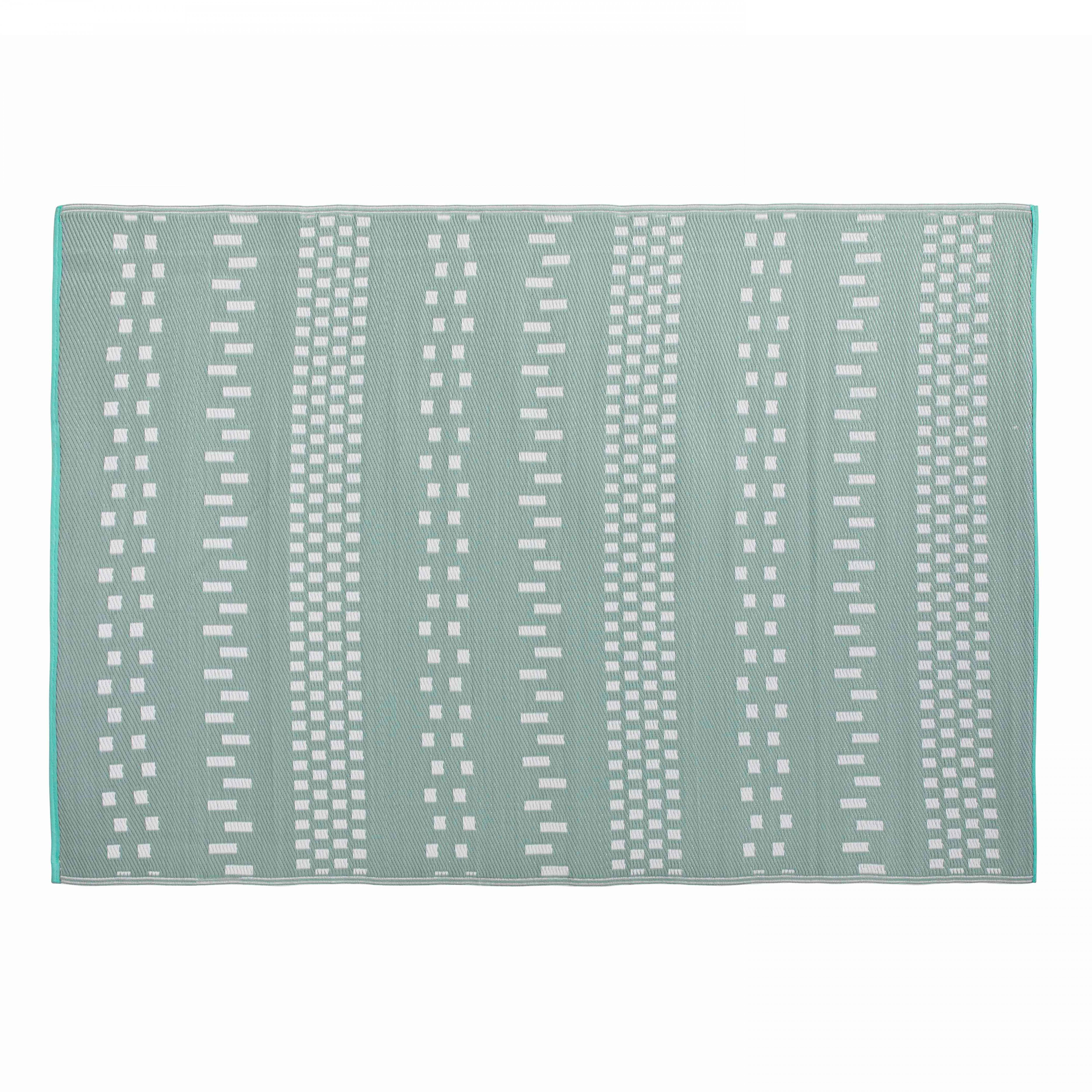 Oviala - Tapis d'extérieur en polypropylène recyclé vert 270 x 180 cm Solys - Oviala - Imagen 1