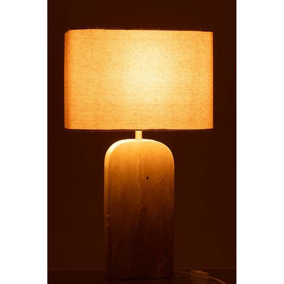 Lampe à Poser en Pierre "Travertin" 71cm Beige - Image 3