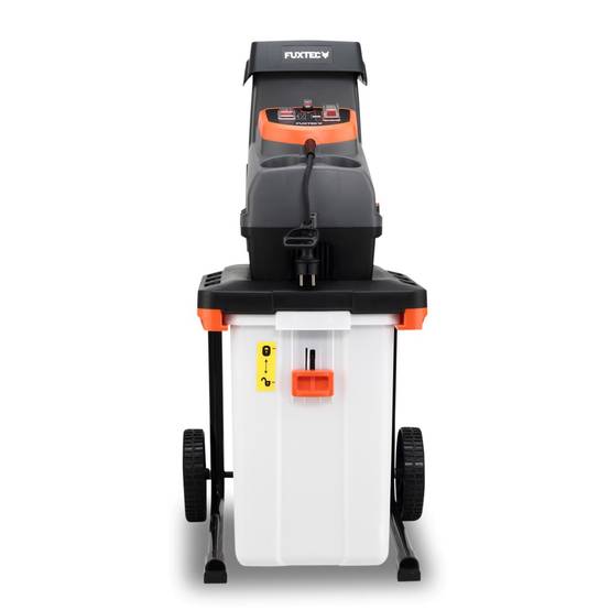 Broyeur de végétaux électrique FUXTEC FX-EGH2800B 2800 W, bac 60 L, coupe branches diametre 44mm, IPX4 - Image 4