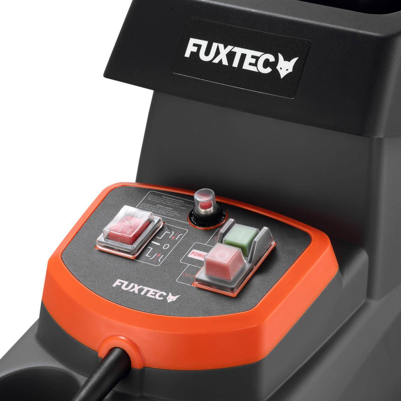 Broyeur de végétaux électrique FUXTEC FX-EGH2800B 2800 W, bac 60 L, coupe branches diametre 44mm, IPX4 - Image 6