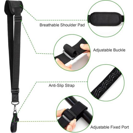 Harnais débroussailleuse professionnel - Réglable 76-114cm - Nylon renforcé - Anti-fatigue - Universe - Image 5