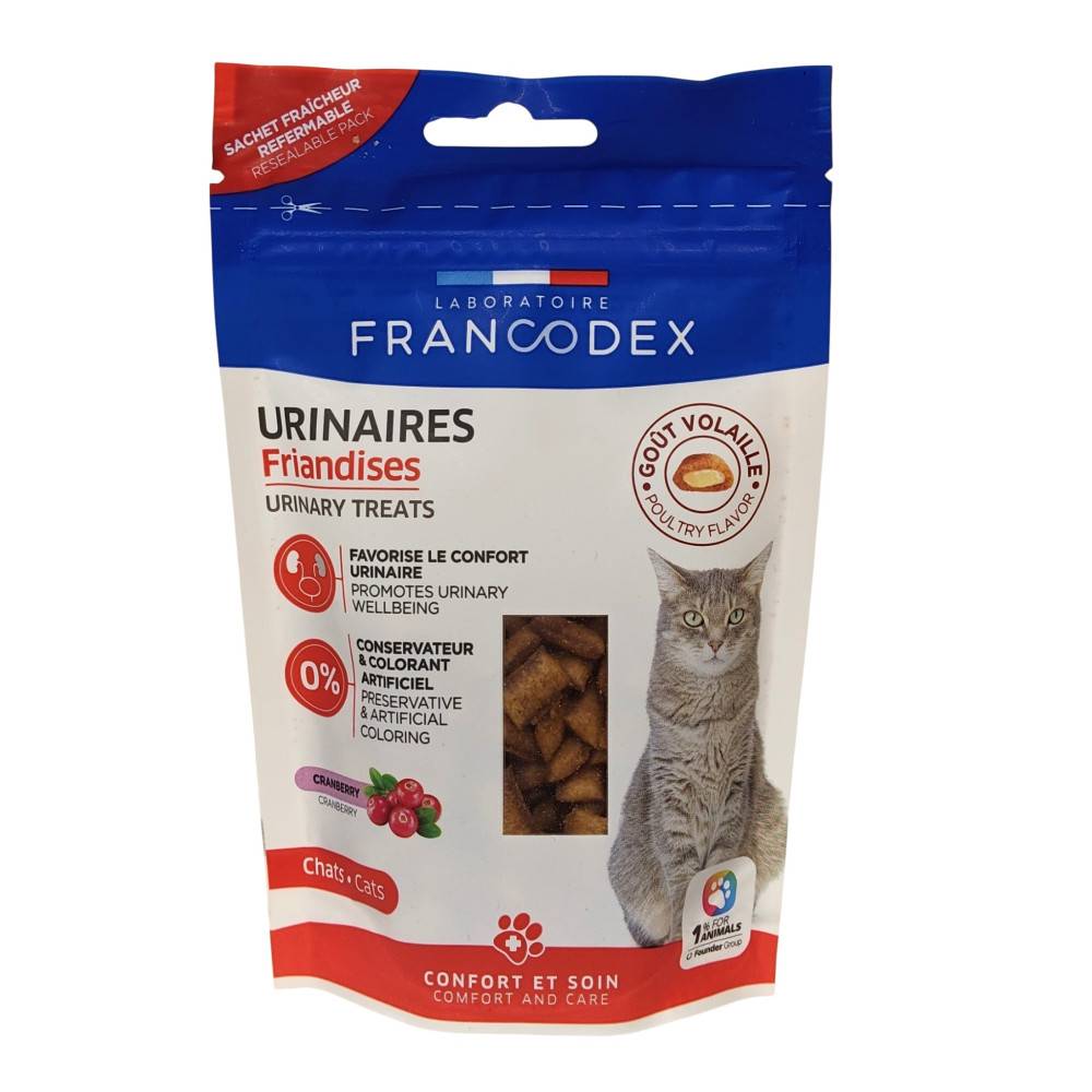 Francodex - Friandises Urinaires Cranberry 65 g pour chats et chatons. - Image 1