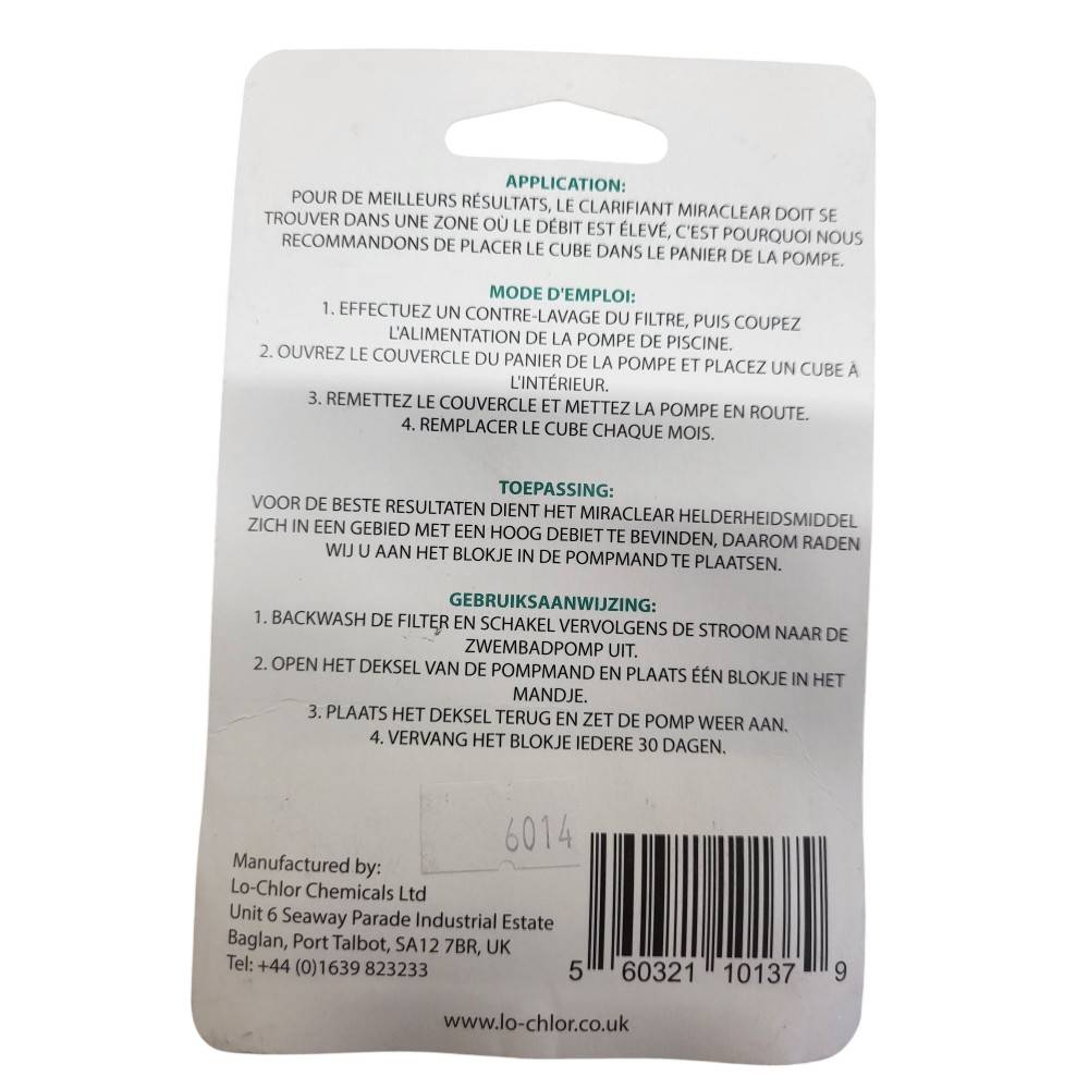Lo-Chlor - Miraclear cube 35g- clarifiant piscine spa - Image 2