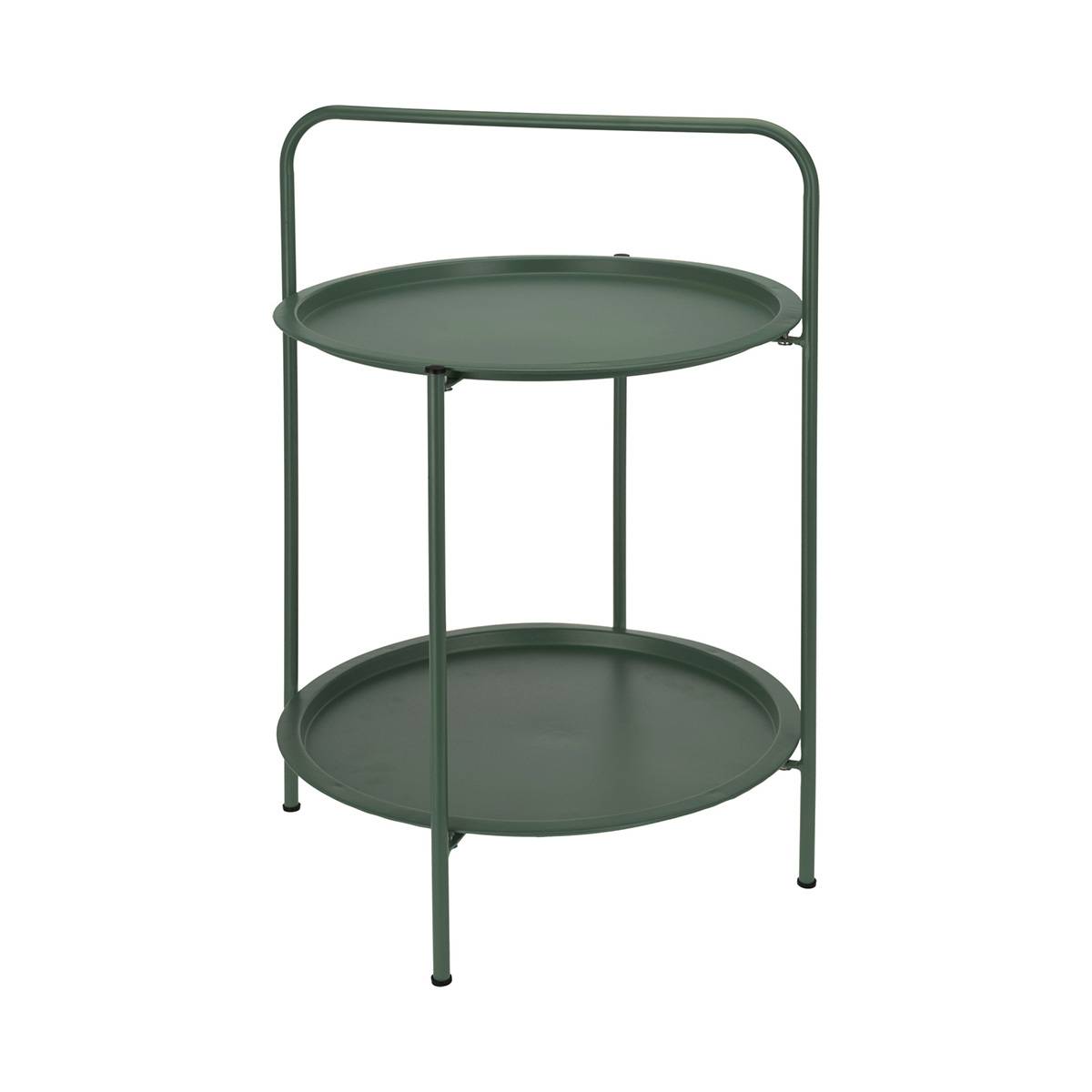 Table basse 2 plateaux olive Ø50 cm - Cémonjardin - Imagen 1