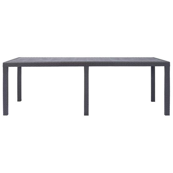Table de jardin Plastique Marron 220 x 90 x 72 cm - PANGIVO - Image 2