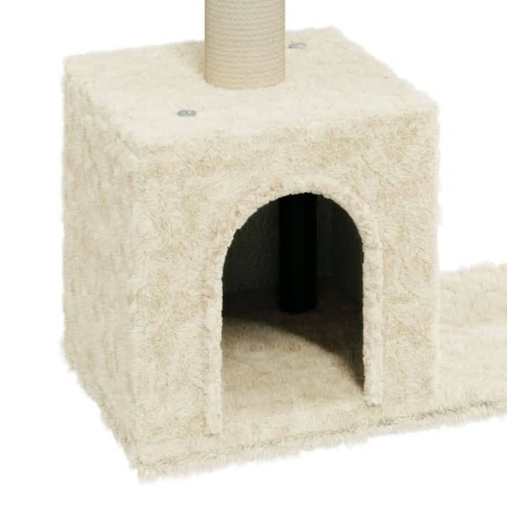 Vidaxl - Arbre à chat avec griffoirs en sisal Crème 60 cm vidaXL 171430 - Imagen 6