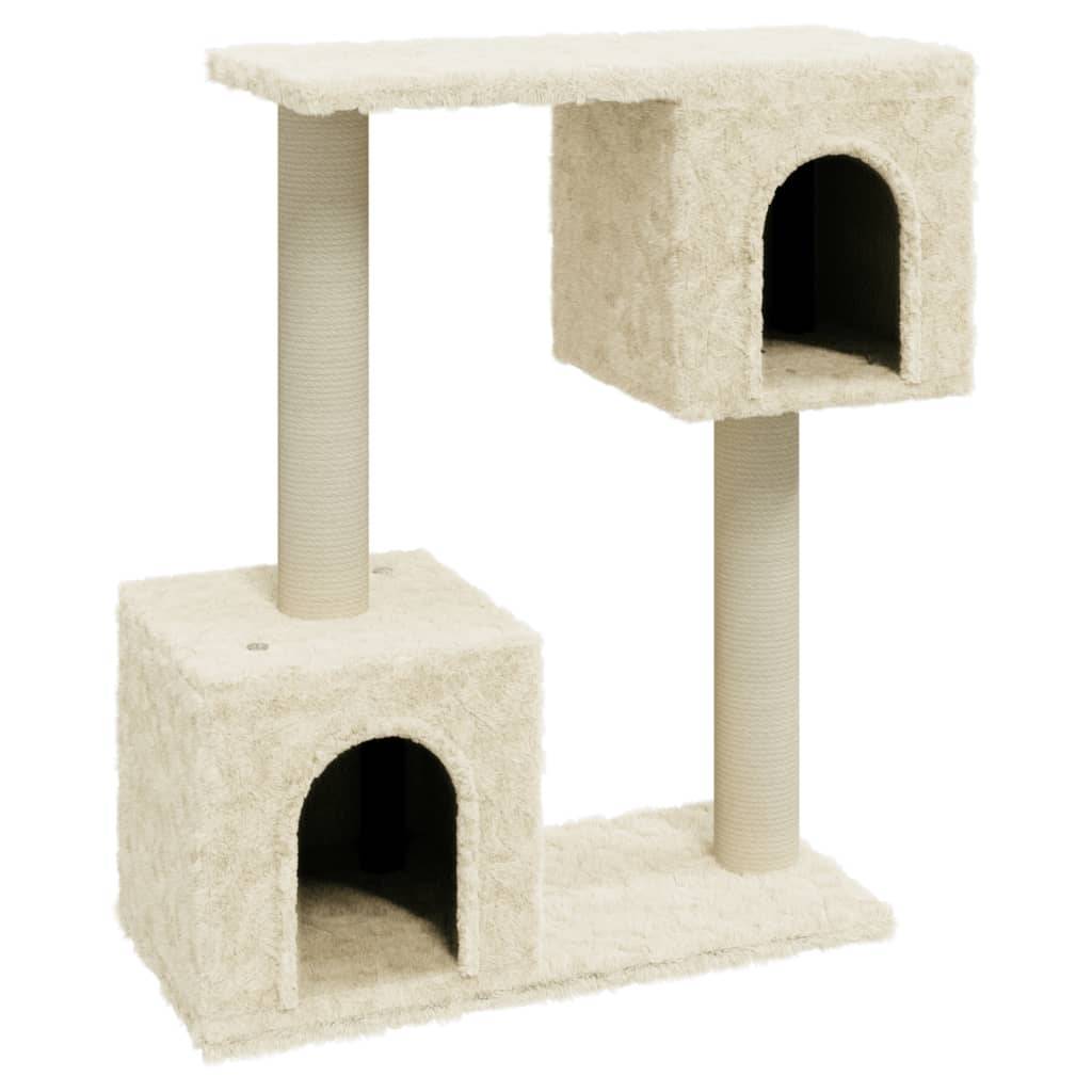 Vidaxl - Arbre à chat avec griffoirs en sisal Crème 60 cm vidaXL 171430 - Imagen 2