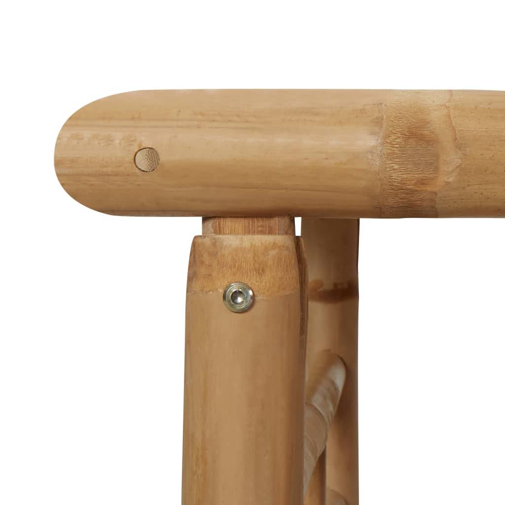 Vidaxl - Salon de jardin 4 pcs avec coussins Bambou vidaXL 315601 - Imagen 5