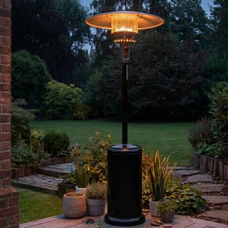 Chauffe terrasse à gaz 5000 W noir AURA