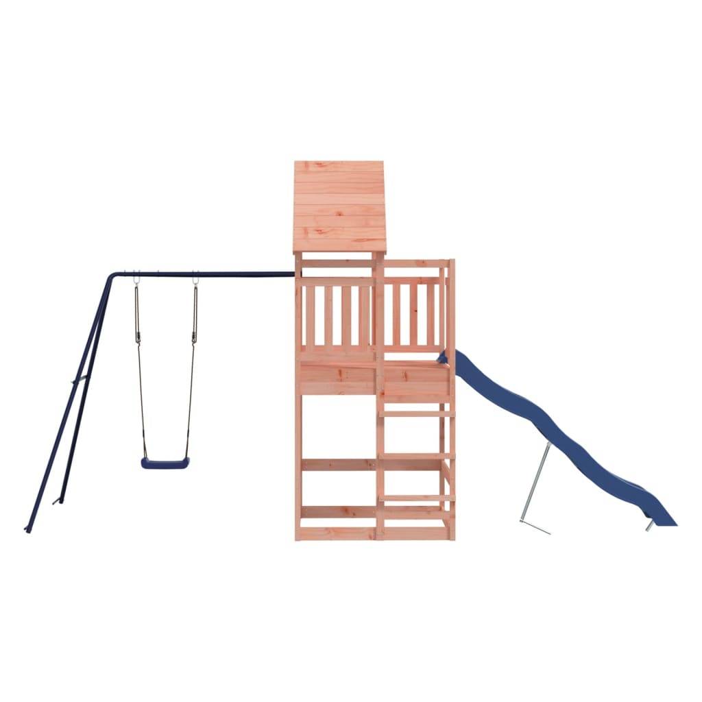 Helloshop26 - Aire de jeux d'extérieur balançoires toboggan portiques robuste jeux jardin 482 x 206 x 264 cm bois massif de douglas - Imagen 4