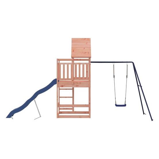 Helloshop26 - Aire de jeux d'extérieur balançoires toboggan portiques robuste jeux jardin 482 x 206 x 264 cm bois massif de douglas - Imagen 5