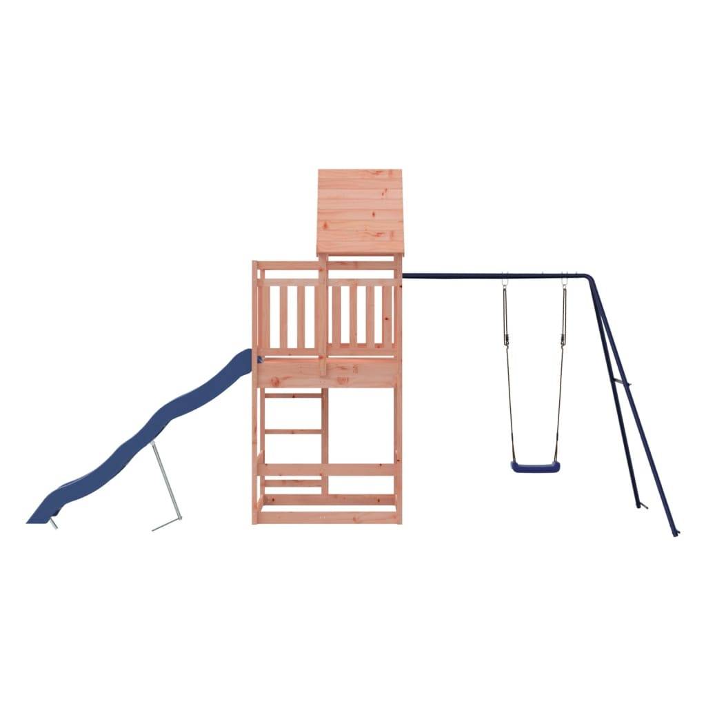 Helloshop26 - Aire de jeux d'extérieur balançoires toboggan portiques robuste jeux jardin 482 x 206 x 264 cm bois massif de douglas - Imagen 5