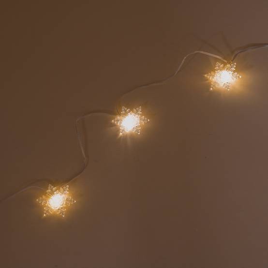 esotec LED Guirlande lumineuse solaire extérieure résistante aux intempéries 30 cristaux de glace LIFEPO4 blanc chaud - Image 3