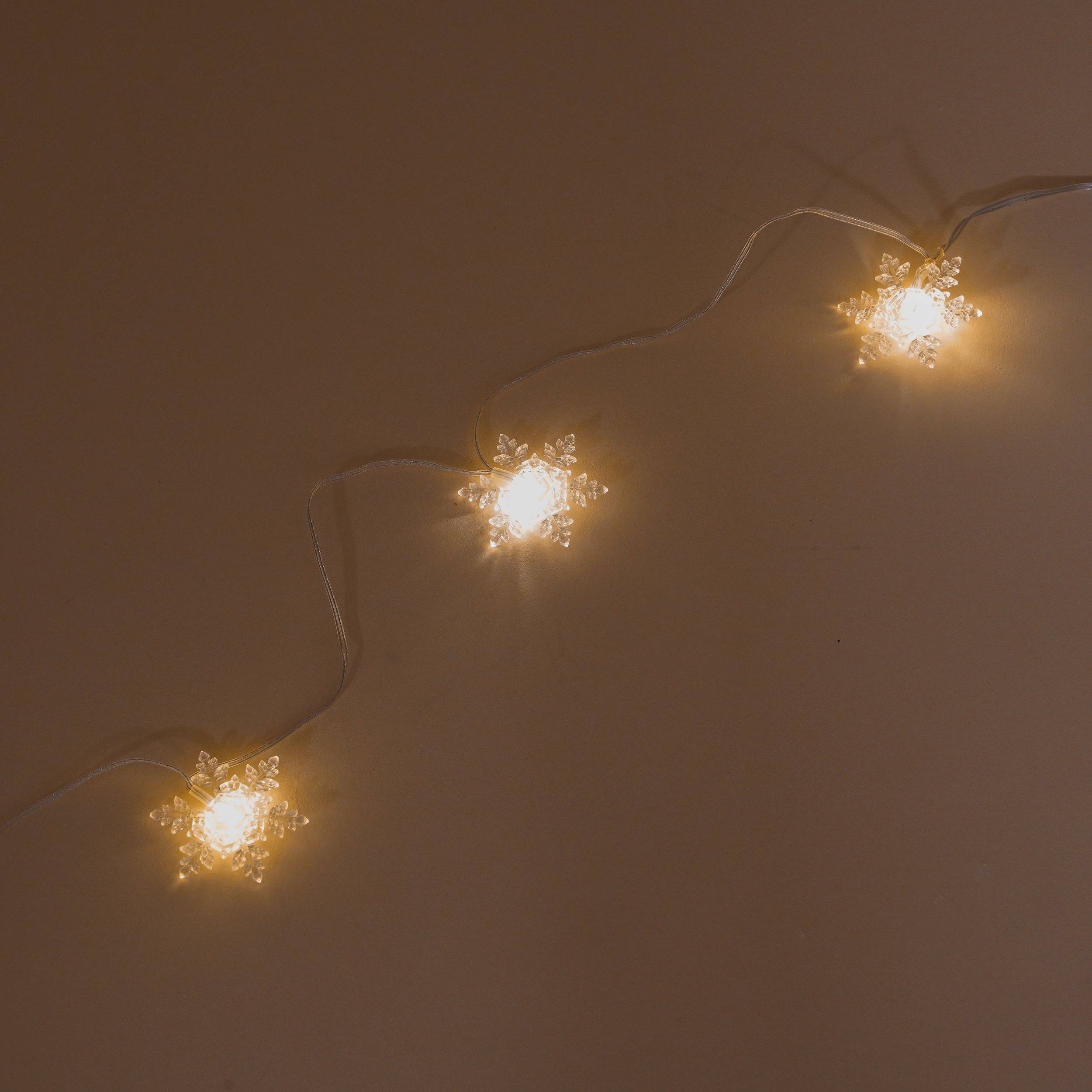 esotec LED Guirlande lumineuse solaire extérieure résistante aux intempéries 30 cristaux de glace LIFEPO4 blanc chaud - Image 3