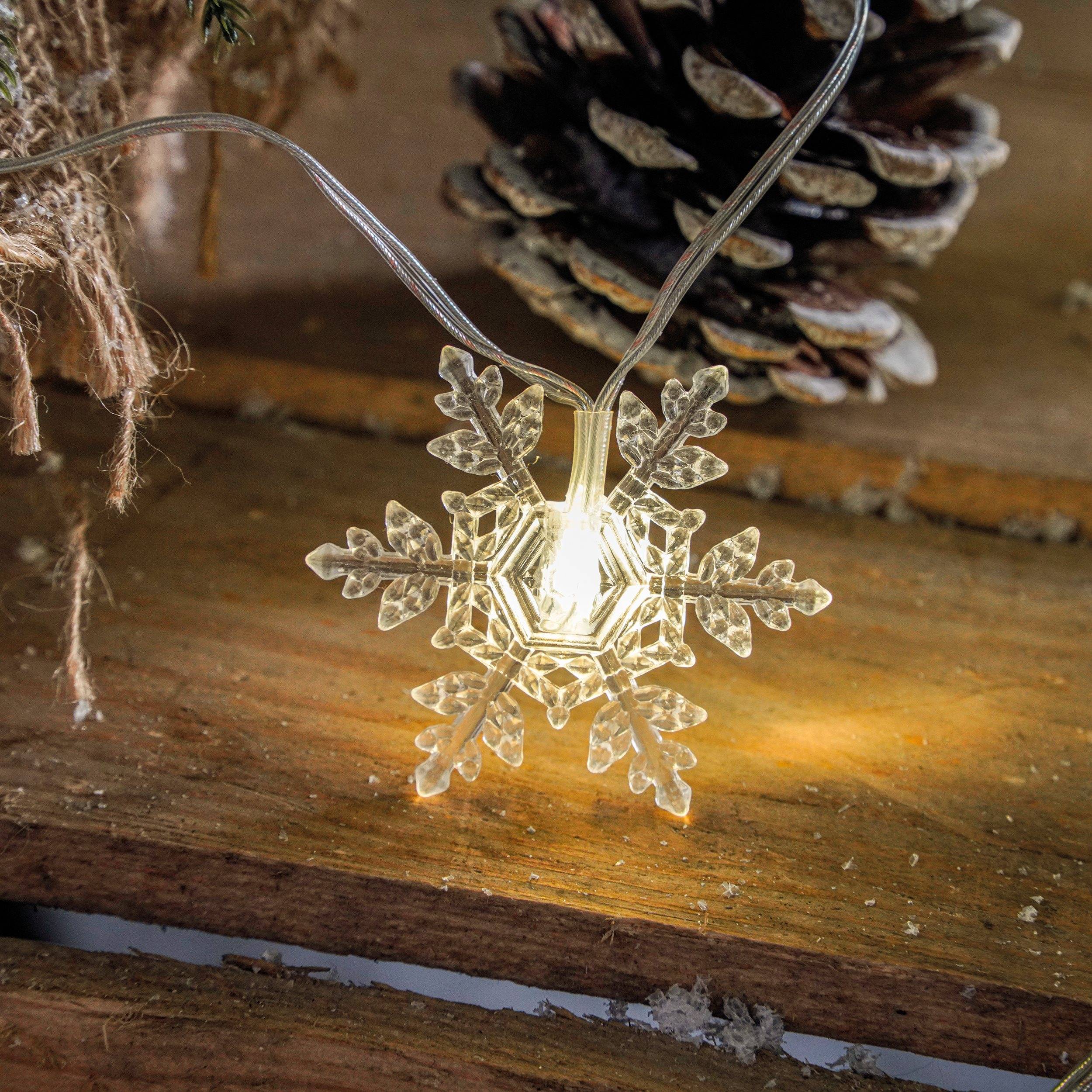 esotec LED Guirlande lumineuse solaire extérieure résistante aux intempéries 30 cristaux de glace LIFEPO4 blanc chaud - Image 5